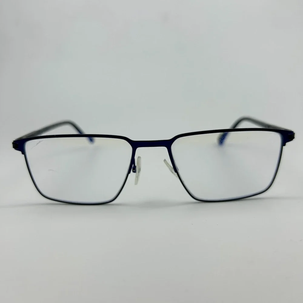 Etnia Barcelona Unisex Eyeglasses Frame Blue Black Plastic Half Rim 57-18-149 mm
